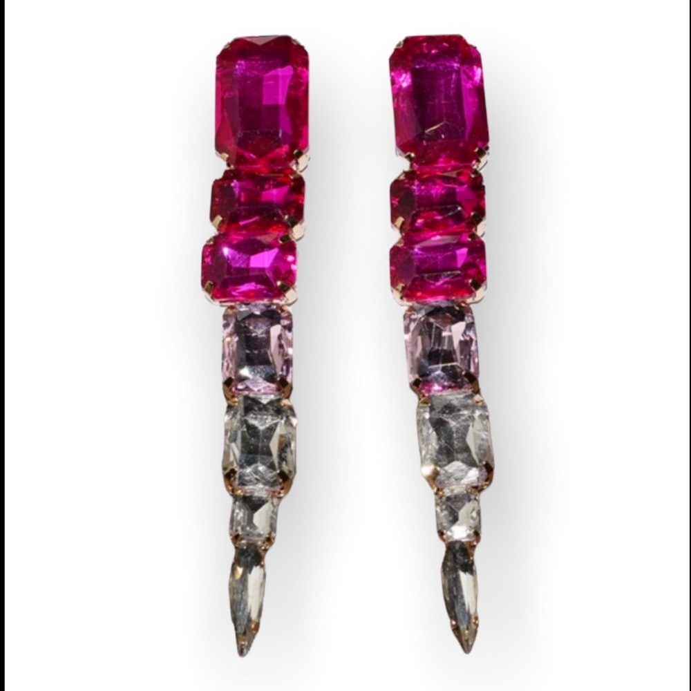 Gem Chandelier drop earrings